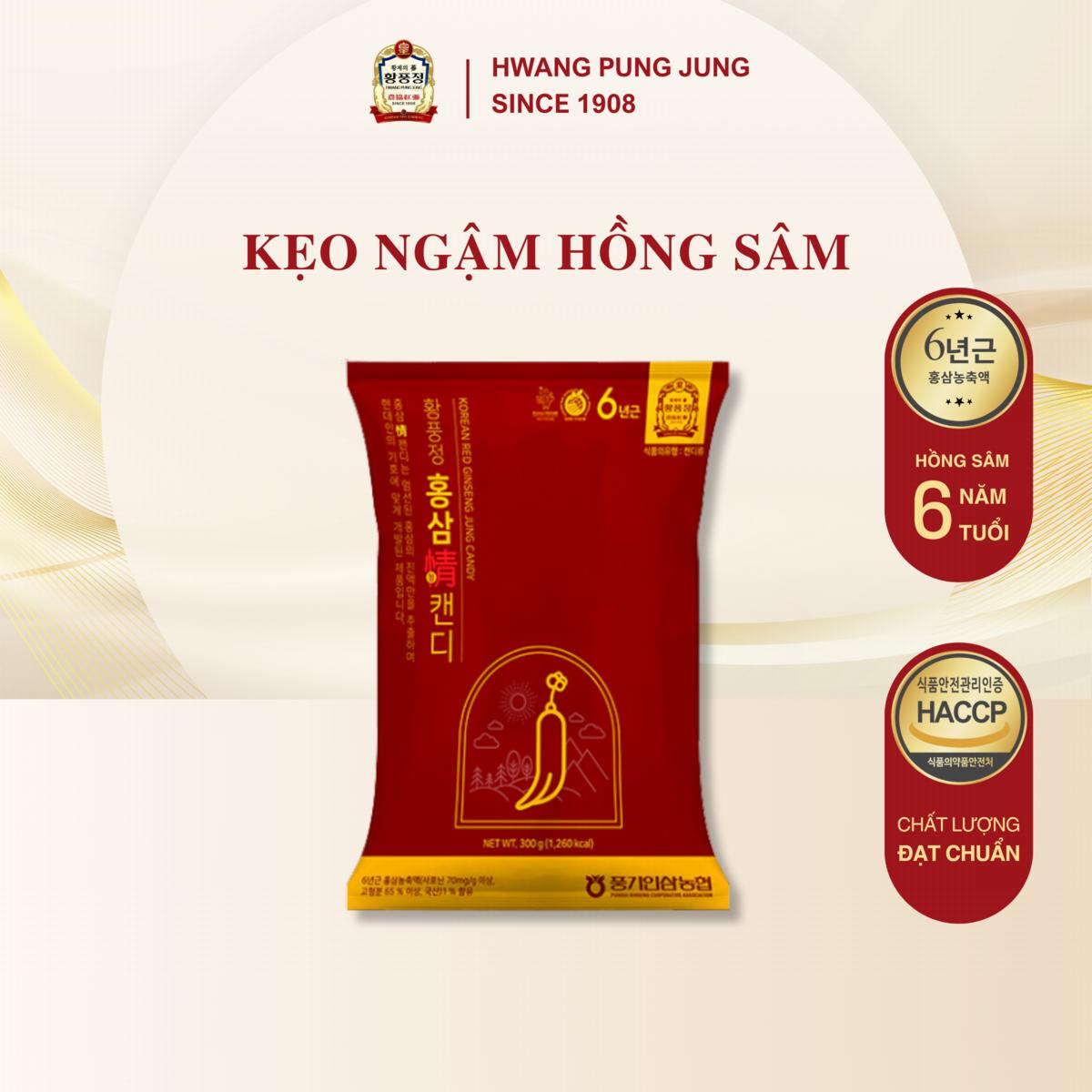 Kẹo ngậm hồng sâm 300g