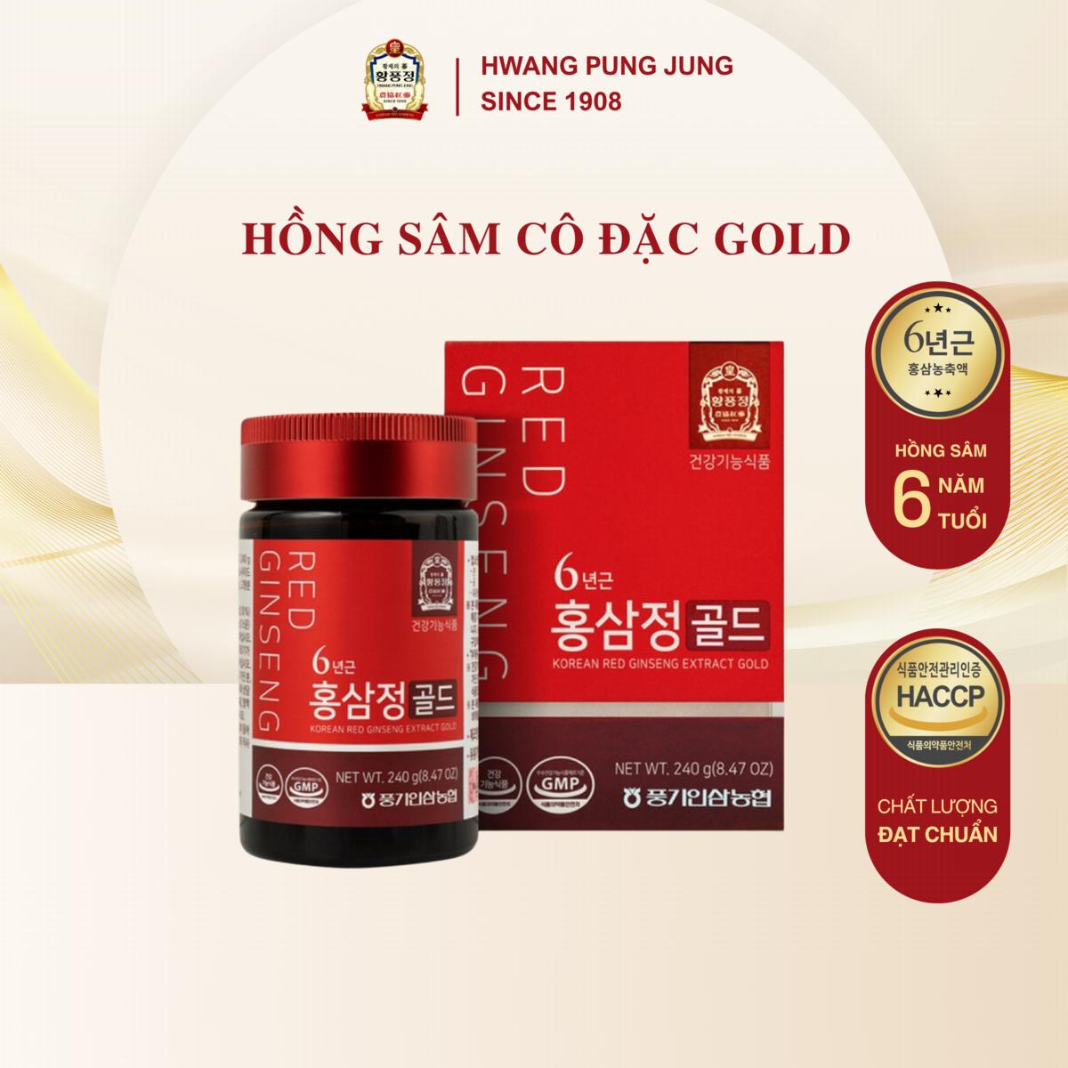 Cao hồng sâm Gold 6 năm tuổi 240g