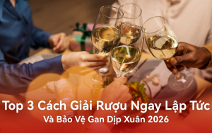 Top 3 cách giải rượu ngay lập tức và bảo vệ gan dịp Xuân 2026