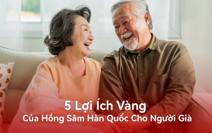 5 Lợi Ích Vàng Của Hồng Sâm Hàn Quốc Cho Người Già